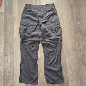REI Co-op Sahara Convertible Hiking Pants Mens 34x32 Gray Zip Off Gorpcore